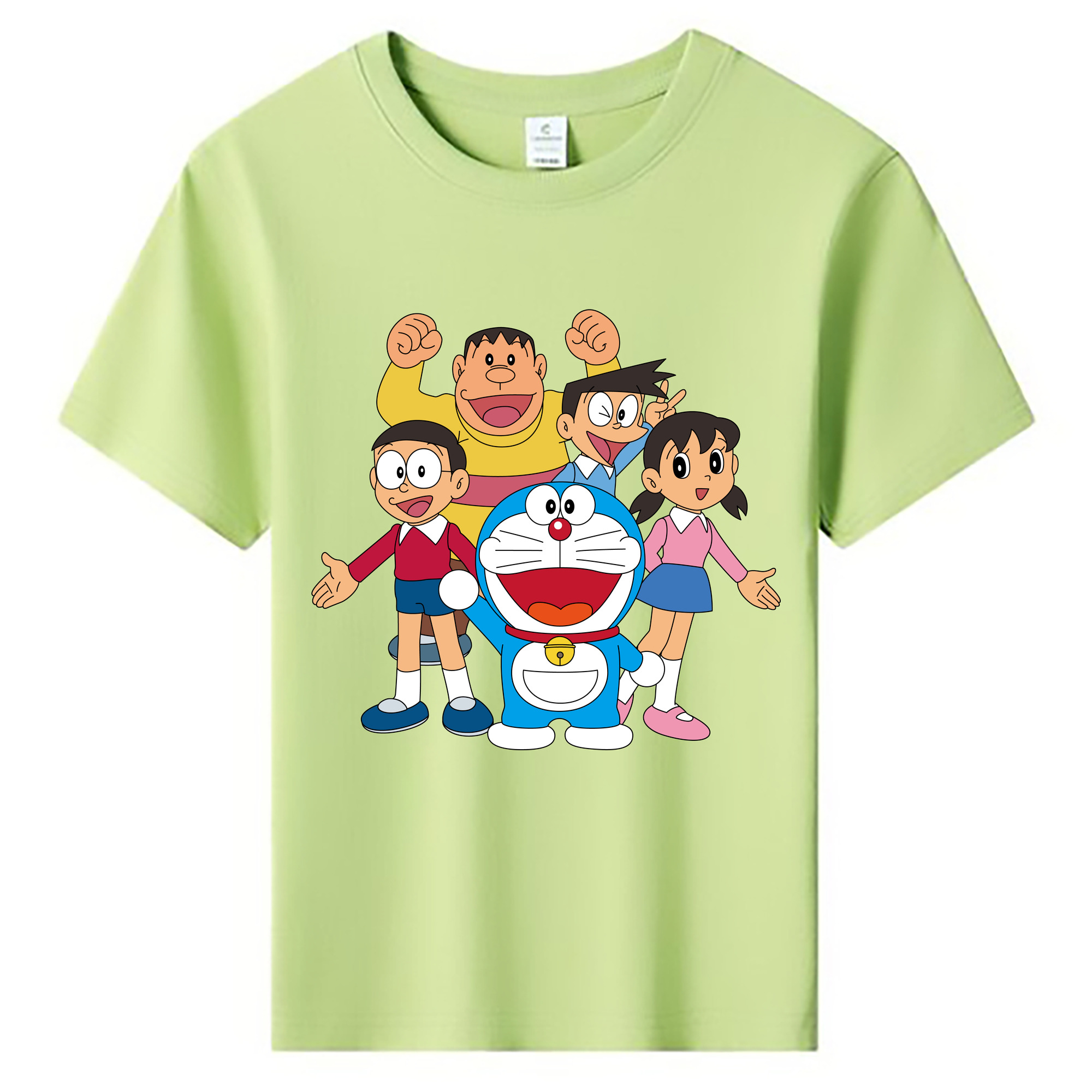 （画像用） ドラえもん 骨川 スネ夫 Doraemon Honekawa Suneo 綿100％キッズTシャツ（フロントプリント）